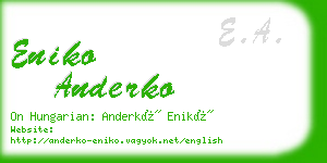 eniko anderko business card